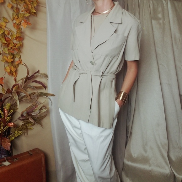 Vintage Blazer Beige Minimal Safari - Picture 5 of 8